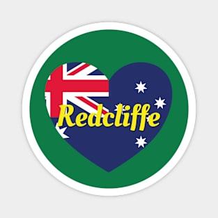 Redcliffe QLD Australia Australian Flag Heart Magnet